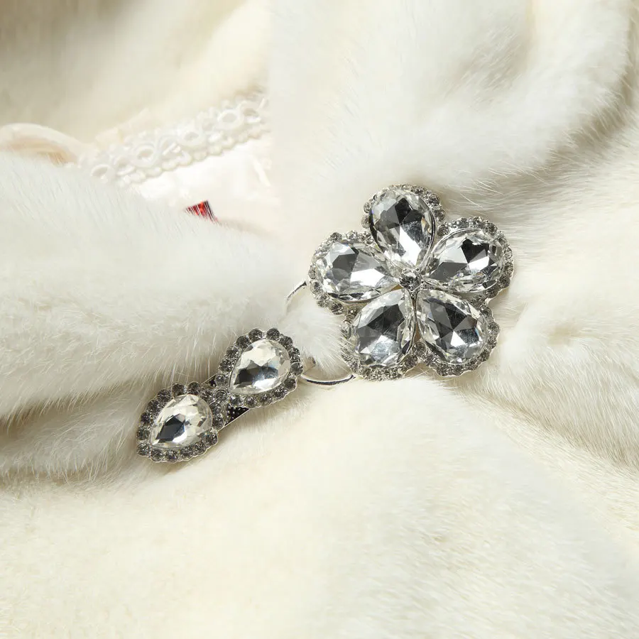 Autumn and Winter New Mink Coat Whole Mink Women's Hooded Mink Imitation Fur Coat Fur Coat