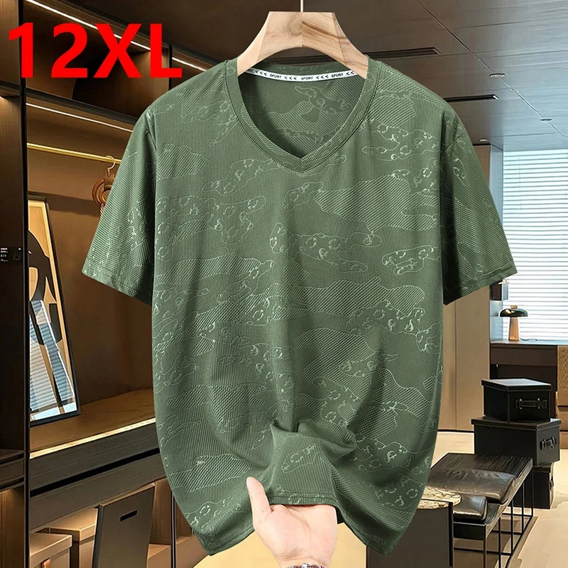 Men's Full Size Round Neck Short Sleeve T-Shirt Plus Size
