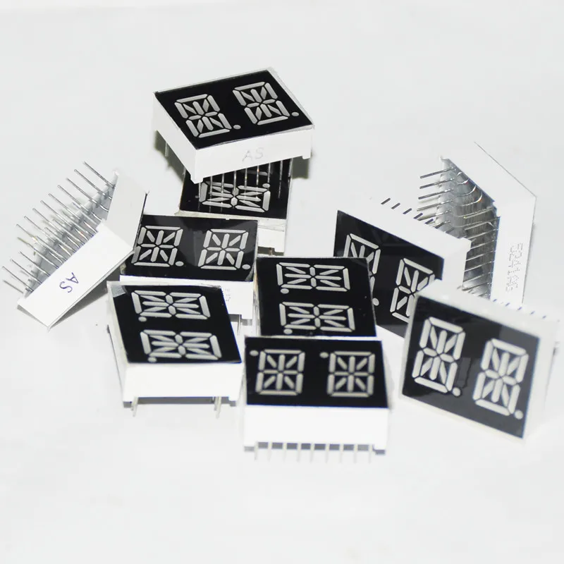 10pcs 14segments 0.54 led digital tube display 2Blocks 2Bits 2Characters 2Digits 0.54Inch Letters RED 14 Segment Display Cathode