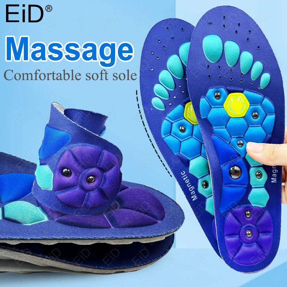 Acupressures Insoles Magnetic EVA Foot Massage Orthopedic Insoles Pads for Women Men