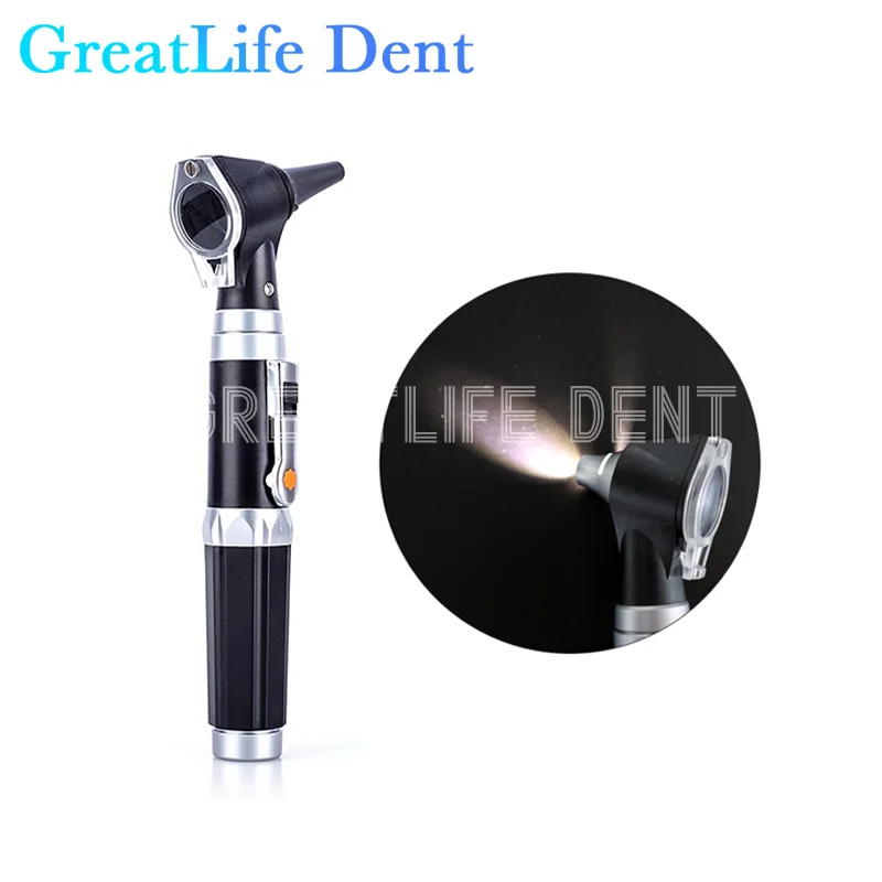 Greatlife Dent Kit Diagnostico Otoscopio Professionale Portatile Ent Ear Care Endoscopio Led Otoscopio Detergente Per Le Orecchie Con 8 Punte