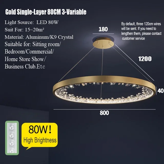 Gold 80cm
