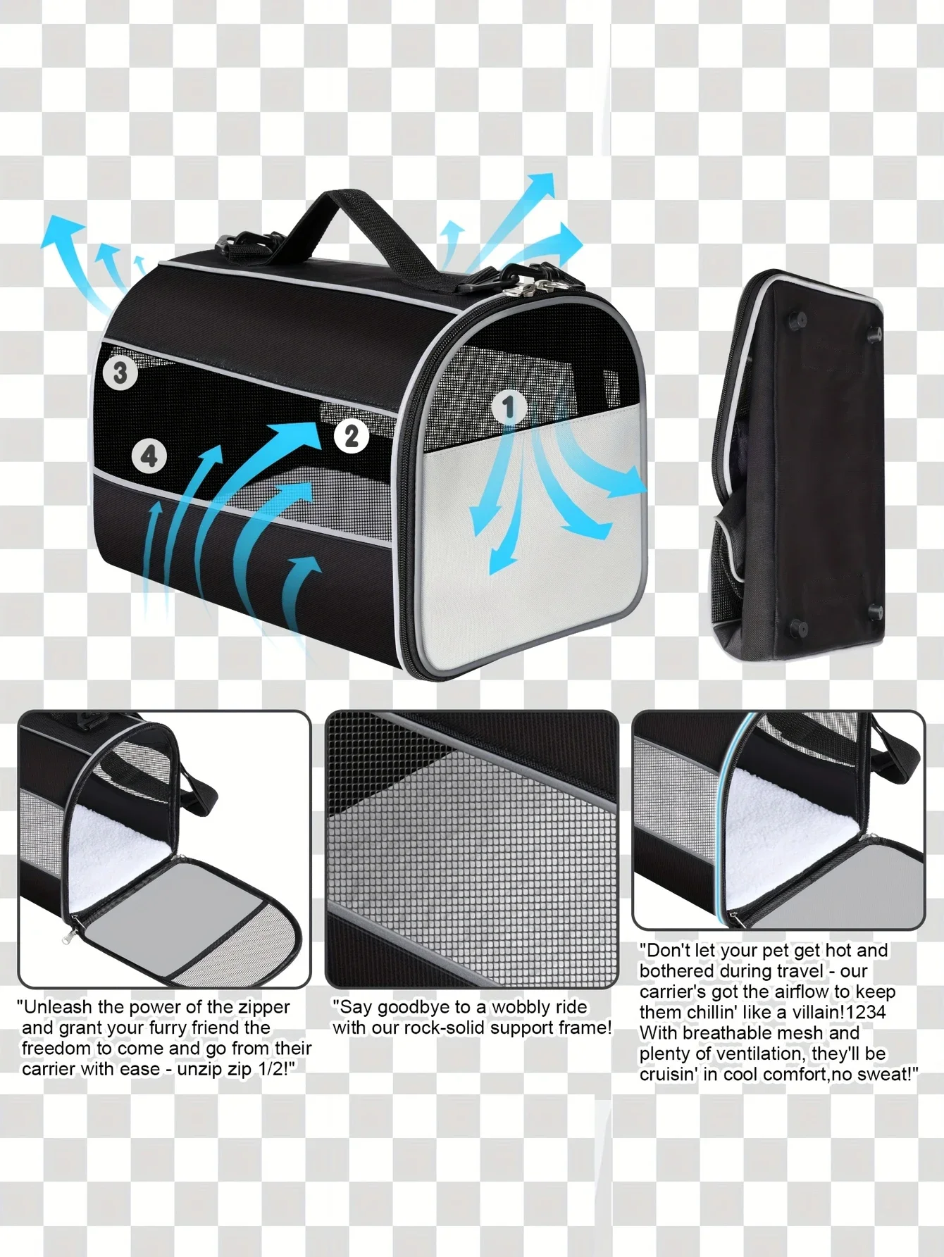 Cat Carriers Dog Carrier Pet Carrier for Small Medium Cats Dogs Puppies up to 16 Lbs, TSA Airline Approved Small Dog