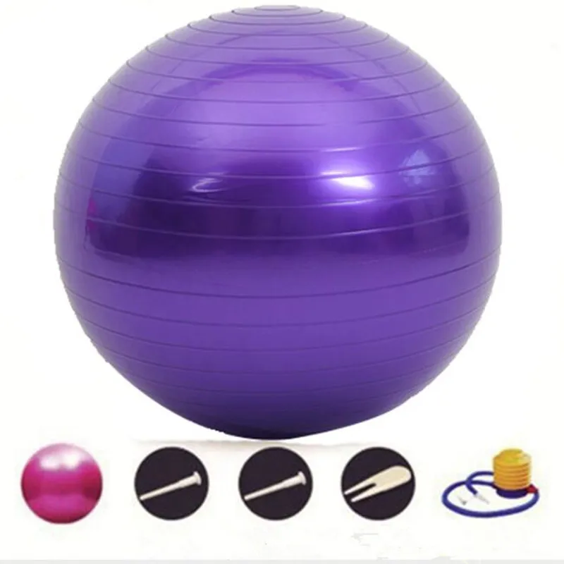 45cm Yoga Ball Fitness Balls Sports Pilates Birthing Fitball Exercise Training Workout Massage Ball Gym ball 45cm With Pump 3