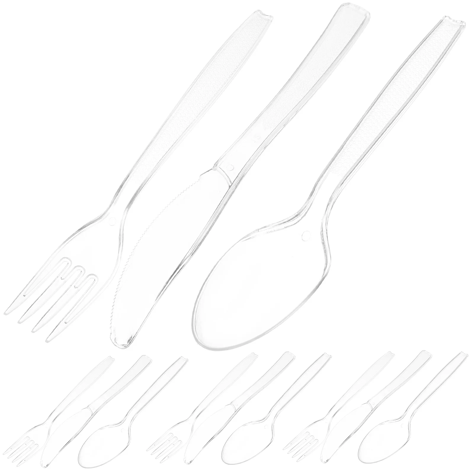 

50 Set of Party Cutters Forks Spoons Kit Cutlery Set Party Serving Cutlery Set Party Favors