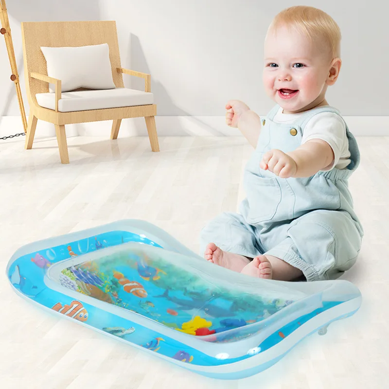 Baby Water Mat Pat Pad Spray Inflatable Different Patterns Water Cushion Marine Life Mat Ice Accessories Play Pool