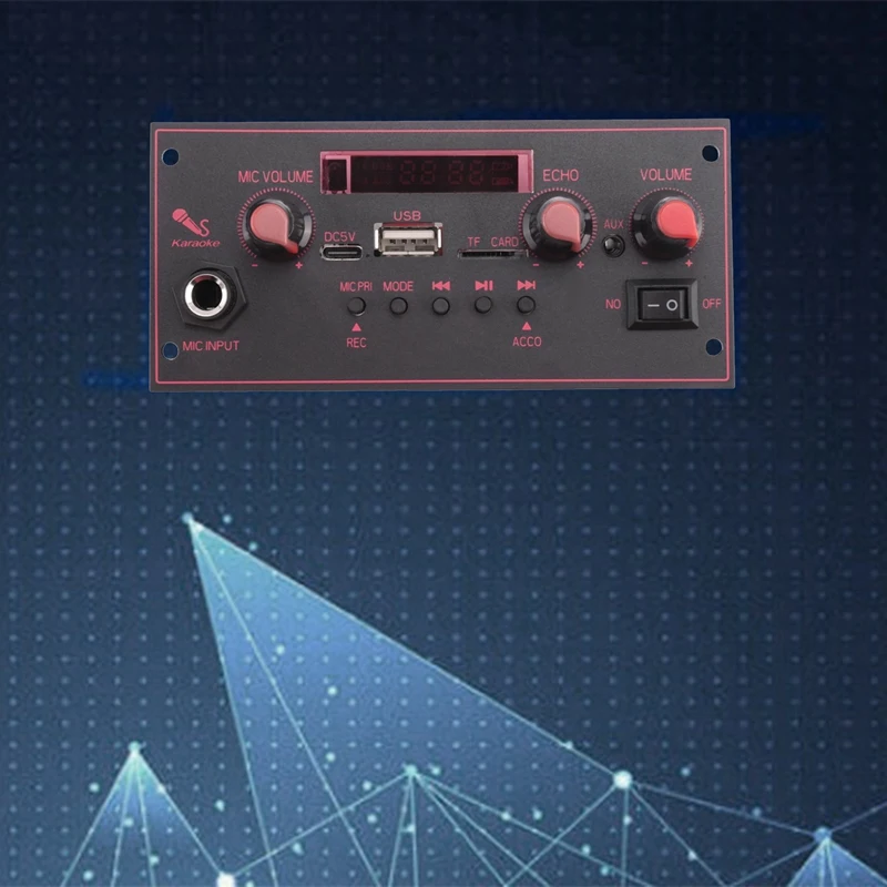 Amplifier Board 2 X 10W Bluetooth Mp3 Decoding Board Trolley Audio Player Car Bluetooth Module Accessories