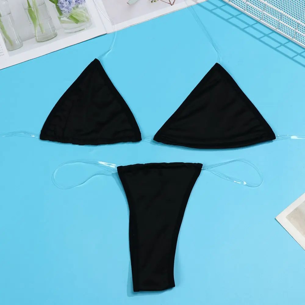 

Women Biquini Bikini Wire Free Sexy Lingerie Swimsuit G-string Bra Set Beachwear
