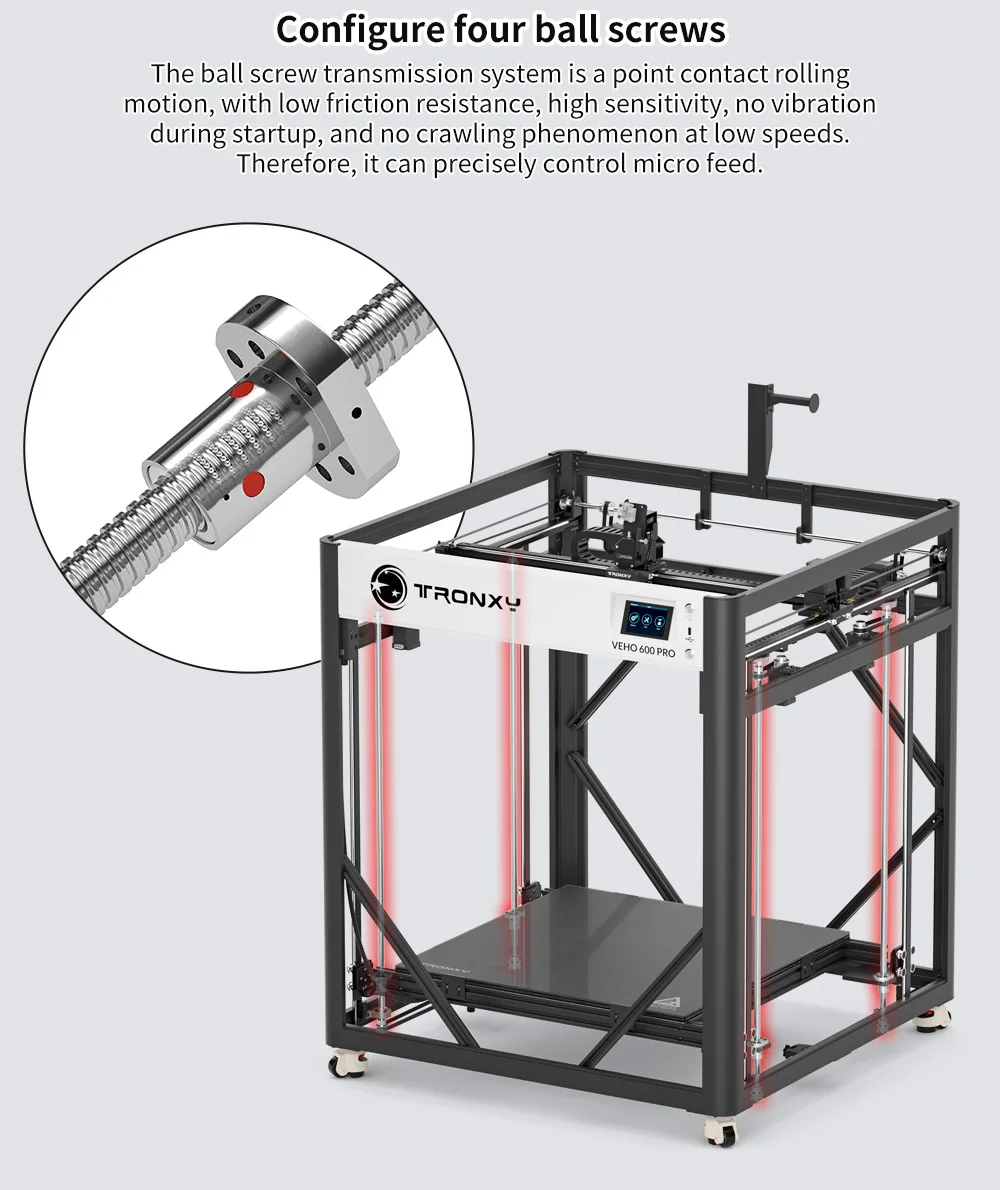 Sf50b92b95570465992afb4355405afe5h Nowa aktualizacja z Tronxy VEHO 600 Pro duże 3D z napędem bezpośrednim i zestaw do drukarki profesjonalne drukarki 3D o wymiarach 600x600x600mm