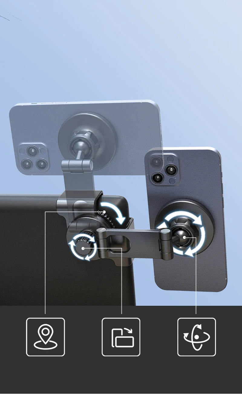 Für Tesla Modell 3 X Y S Center Control Display Gleitschiene Telefon Halter Magnetische Auto Telefon Halter für iPhone 15 14 13 12 – Detail 2
