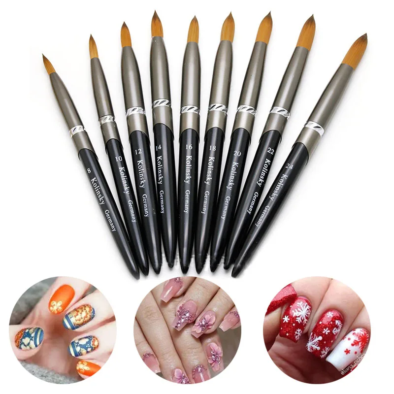 

Nails Accessories Nail Supplies For Professionals Kolinsky Acrylic Nail Brush DIY Nail Art Design UV Gel Carving Pen Manicure