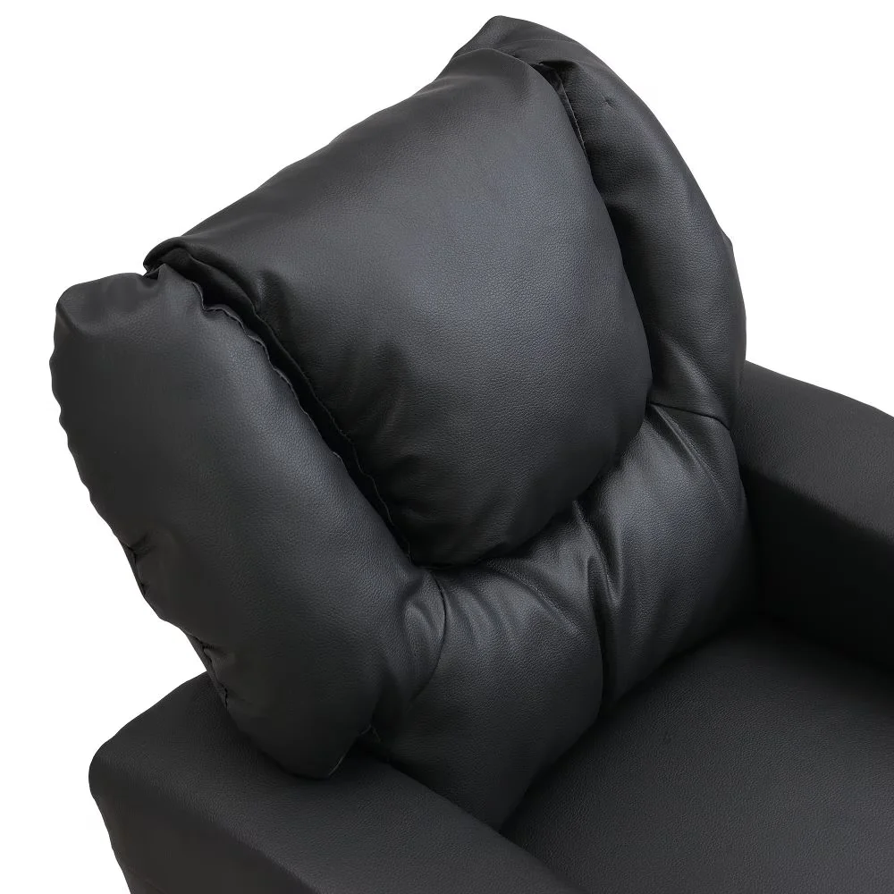 Upholstered Couch sofa, Deluxe Kids Recliner with Cup Holders for Snacks & Drinks - Durable and Easy to Assemble 5