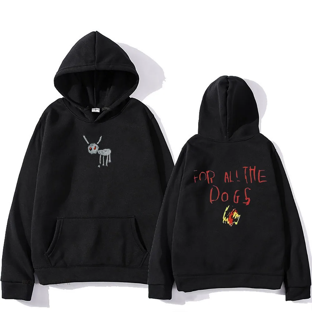 

Drakes for All The Dogs Album Hoodies Hip Hop Rip Rapper Printing Sweatshirt for Fans Comfortable Soft Long Sleeve Pullovers Men