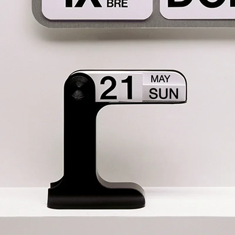 Ins Creative Flippable Rotatable Desk Calendar Art Crafts Ornaments Home Decoration Accessories for Livingroom Office