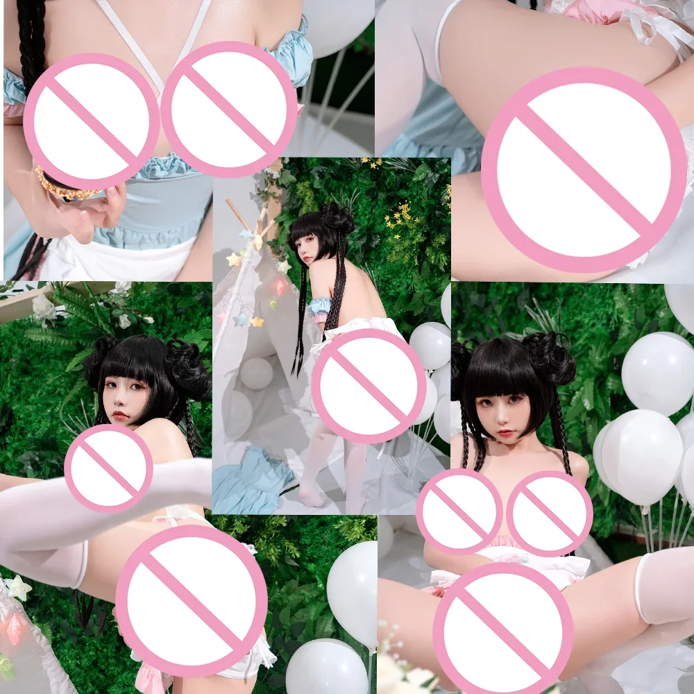 

Powder-blue maid Sticker Sexy Girl Stickers Naked Without Censorship HD Girl