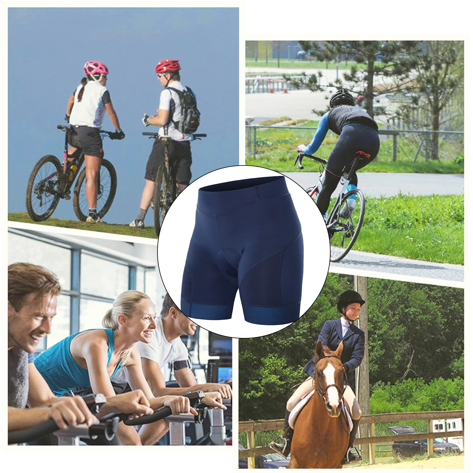 Pantaloncini Ciclismo Donna Con Imbottitura 4D Gel - Traspiranti E Antisfregamento Per MTB E Strada - Foto 10