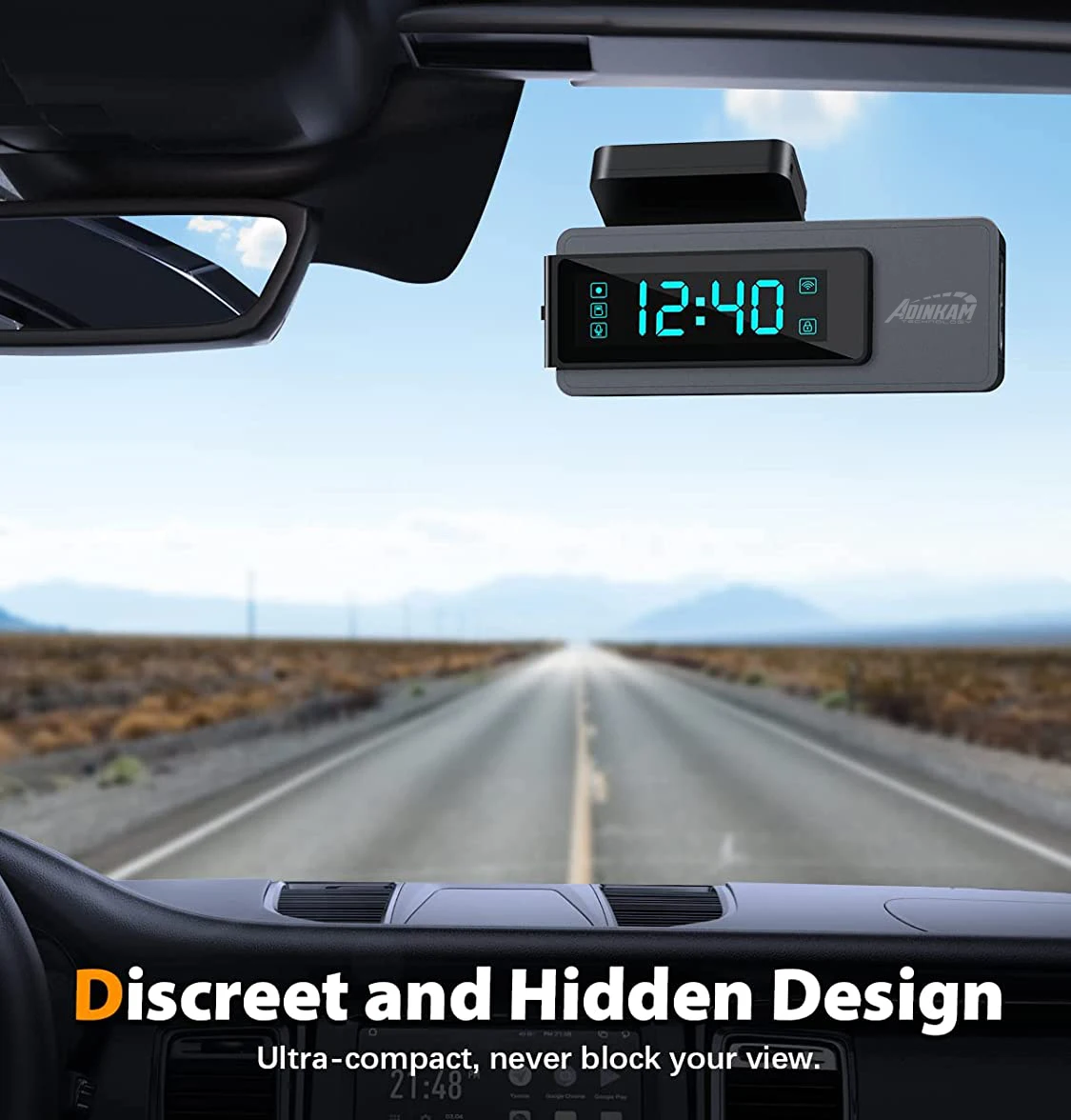 Cross-border dedicated to the new screen exquisite driving recorder 4K HD front and rear dual recording built-in WIFI night vision