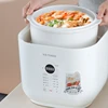 Electric Family Size Multi Purpose Pot Cookers Slow Stew Cooker with Steamer Ceramic Liner Crock Pots 3