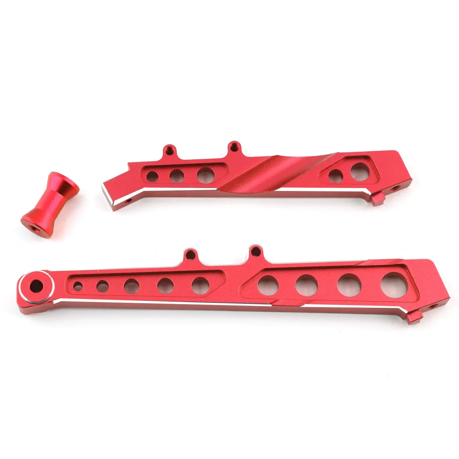 ZEZEFUFU 1 paio di aggiornamento alluminio posteriore ala staffa di montaggio per ARRMA 1/7 INFRACTION 6S RC parti auto, Rosso