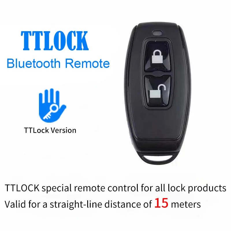 Controlador remoto da porta sem fio para TTLock APP, Smart Lock Opener, 2.4GHz, 433M controle remoto, CR2032 desbloqueio, botão de bloqueio, R1