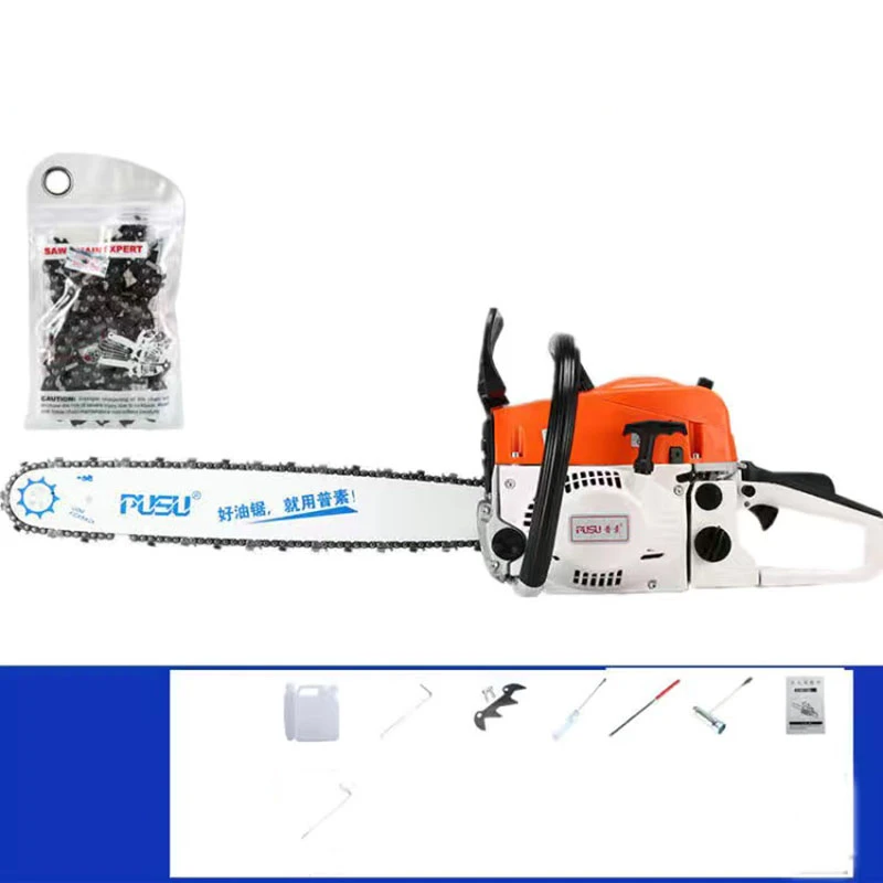 8500W chainsaw logging saw high-power portable chain saw 20 inches chain saw gasoline saw logging multi-function wood drill bit