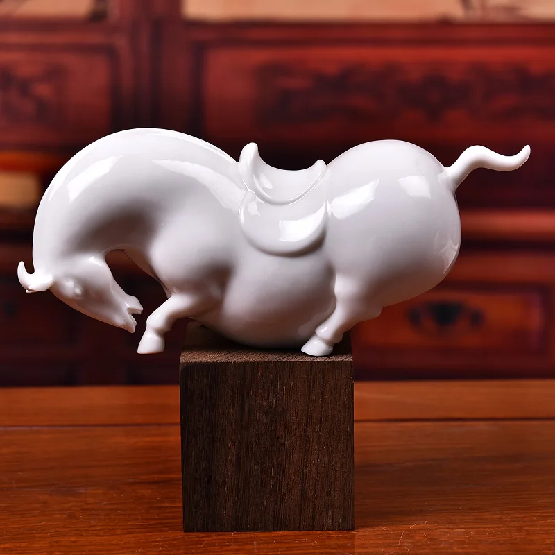 0029 Ceramic Handmade Pony Decoration Chinese Living Room Study Decorative Crafts Birthday Gift Pottery Kiln Ceramic
