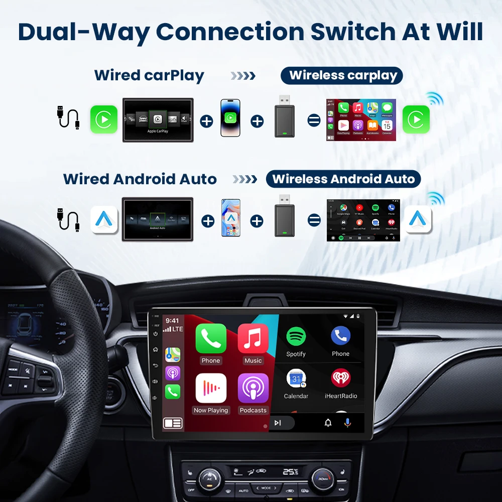  Carplay  Wireles ȵ̵ Auto 2in1 Ʈ  ÷  ÷ Fota Ʈ 5G WIFI For Audi Benz Volvo Kia Toyota