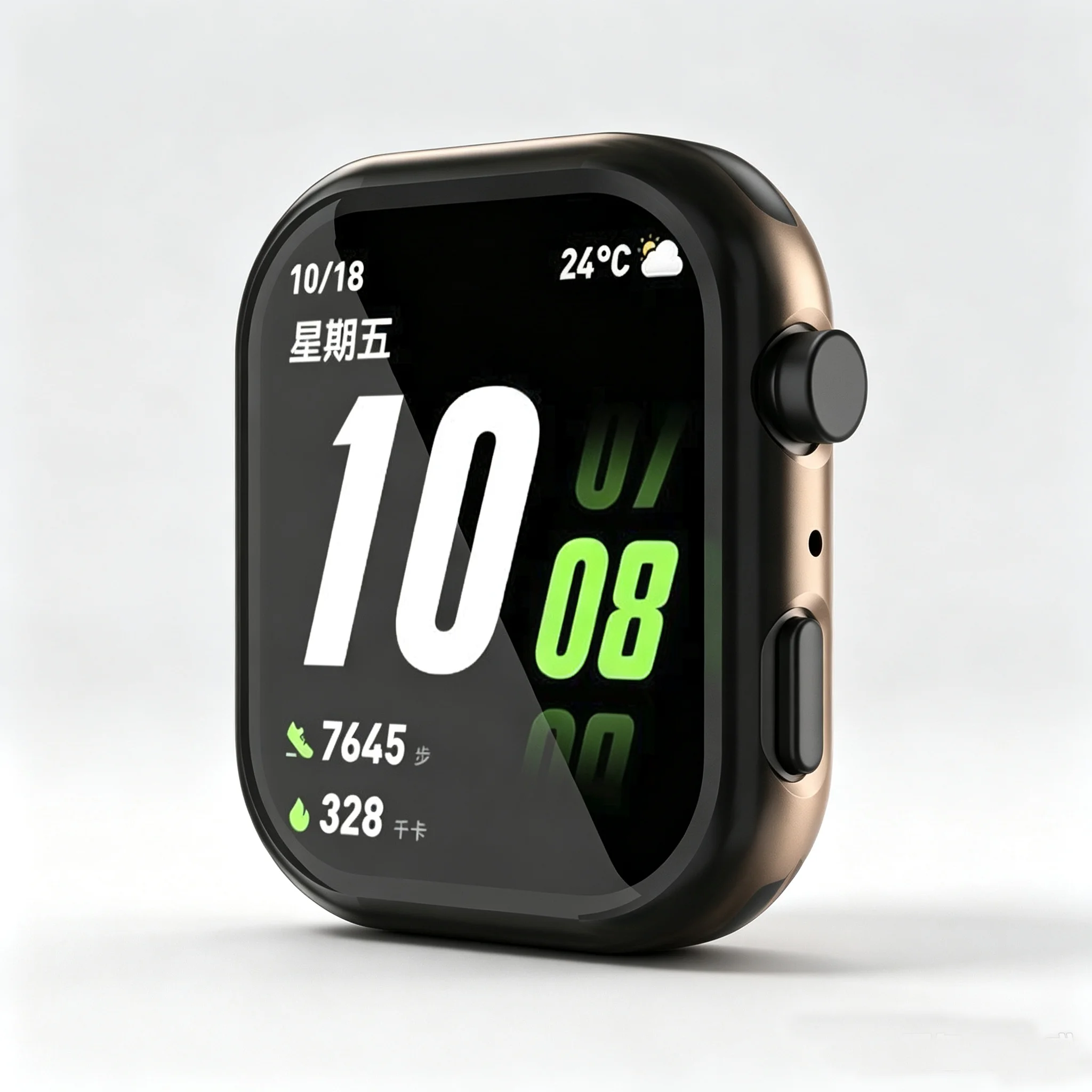 Enhanced Soft TPU Case with Scratch-resistant Screen Protector for Smartwatch Accessories