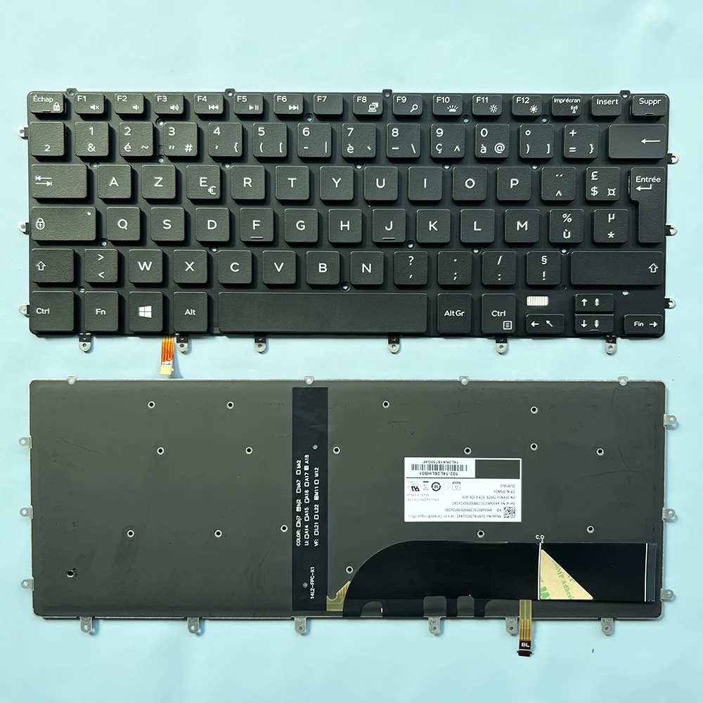 9560 Tastiera Retroilluminata Francese Per Dell Xps 15 9550 9560 9570 Precisione 5510 5520 5530 Inspiron 15 7558 7568