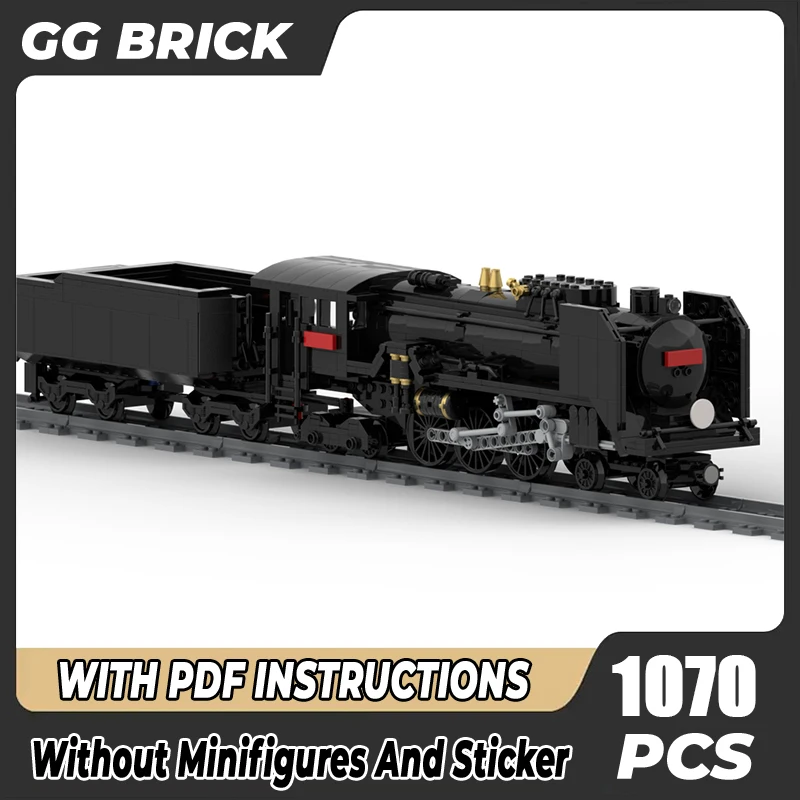 

Moc Building Bricks C62 Steam Locomotive Model Technology Railway Train Series Modular Blocks Construstion Toy Assembly Gifts