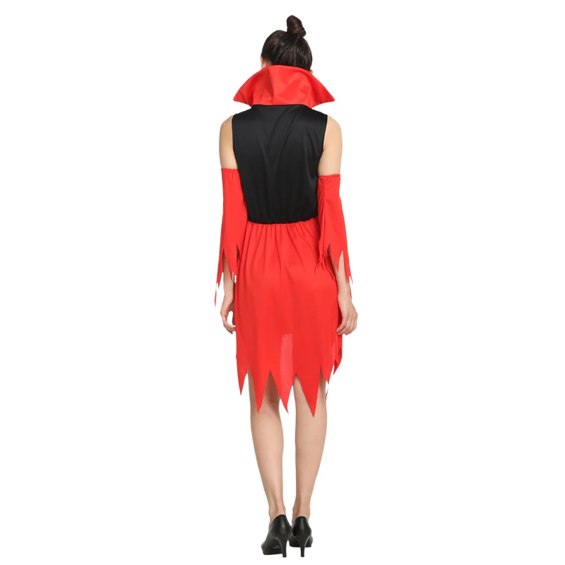 Halloween Costume Adult Woman Queen Dress Witch Easter Vampire Bride Death Witch Cosplay Costumes Retro Court Dresses