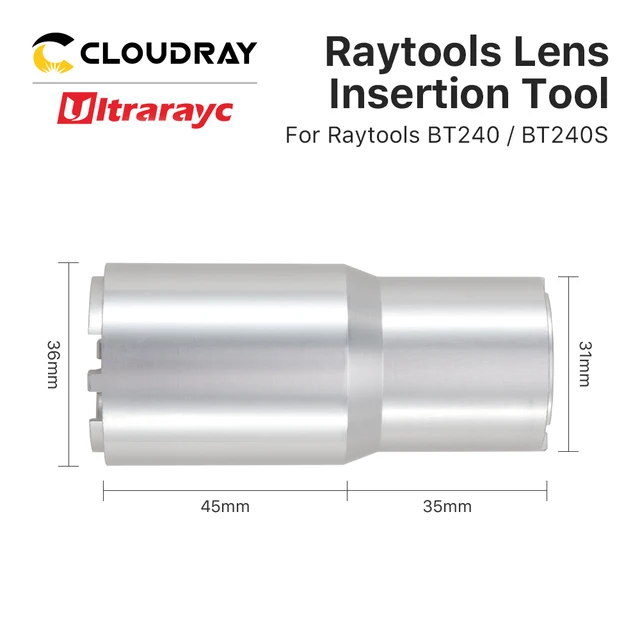 Ultrarayc Raytools Lens Insertion Tool for Focusing and Collimating Lens  on BT210S BT240S BM111 BM110 BM109 Laser Cutting head 6
