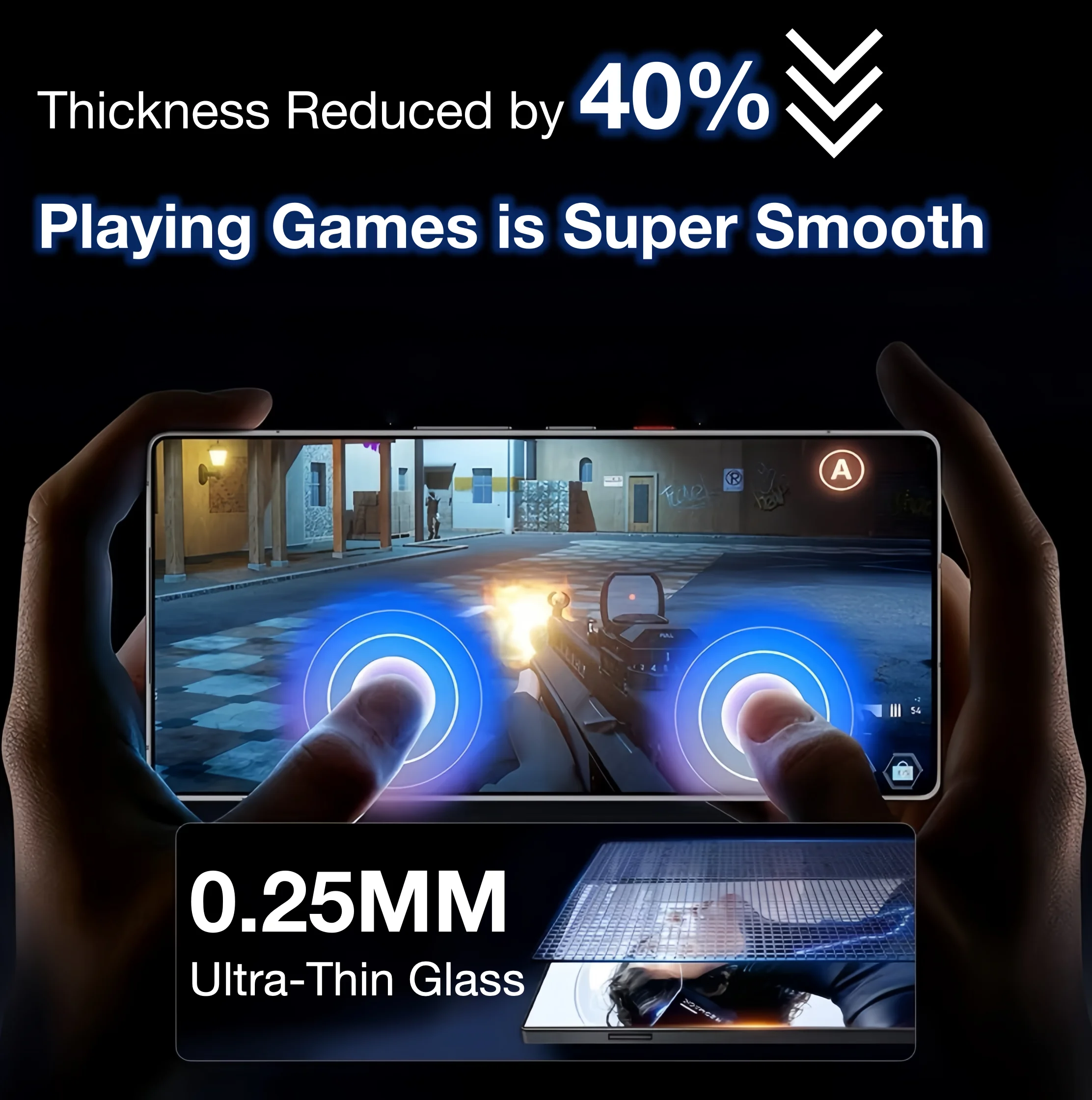 3-Pack Frosted Matte Screen Protector - AG Tempered Glass 5G Compatible