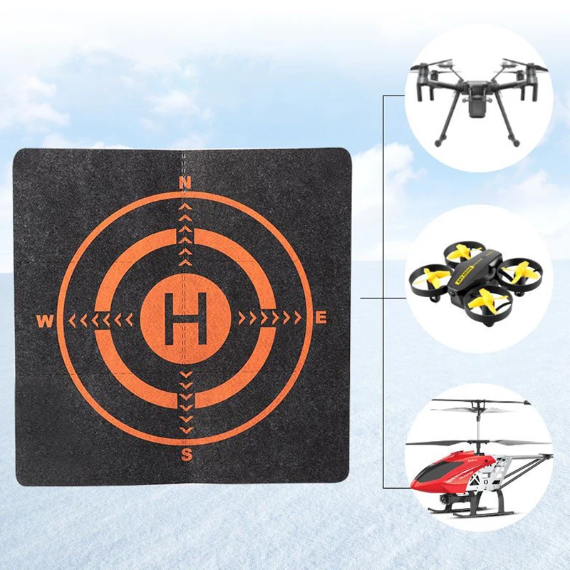 Drone Parking Pad Suitable For Dji Drone Parking Apron Foldable Storage Fpv Ground Station Landing Platform
