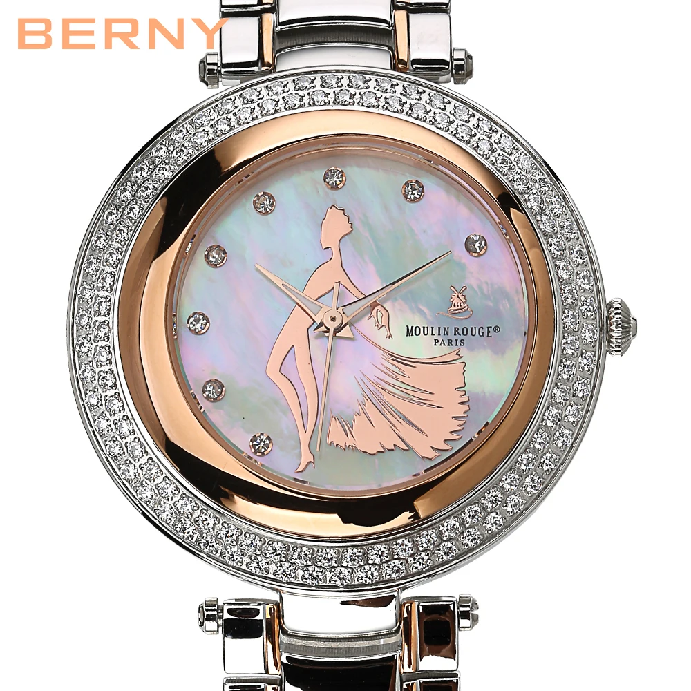High Quality Luxury Brand Quartz Watch for Woman Waterproof Gold Wristwatch Sapphire Rhinestone Stainless Steel Lady Watch 2023