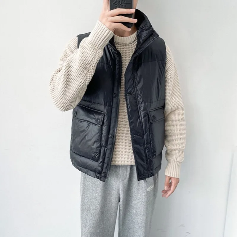 

Зимняя ветрозащитная повседневная мужская куртка, легкая, однотонная, плотная, повседневная куртка