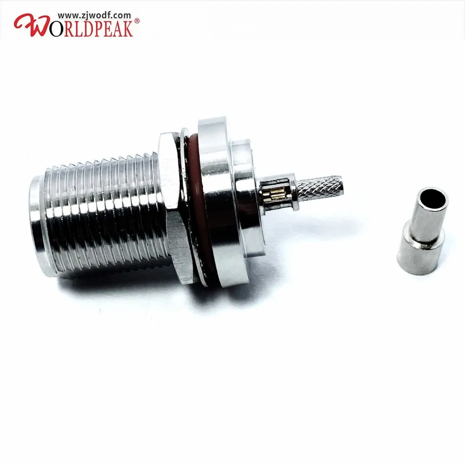 

Free Shipping 5pcs n female bulkhead connector for RG174 Cable