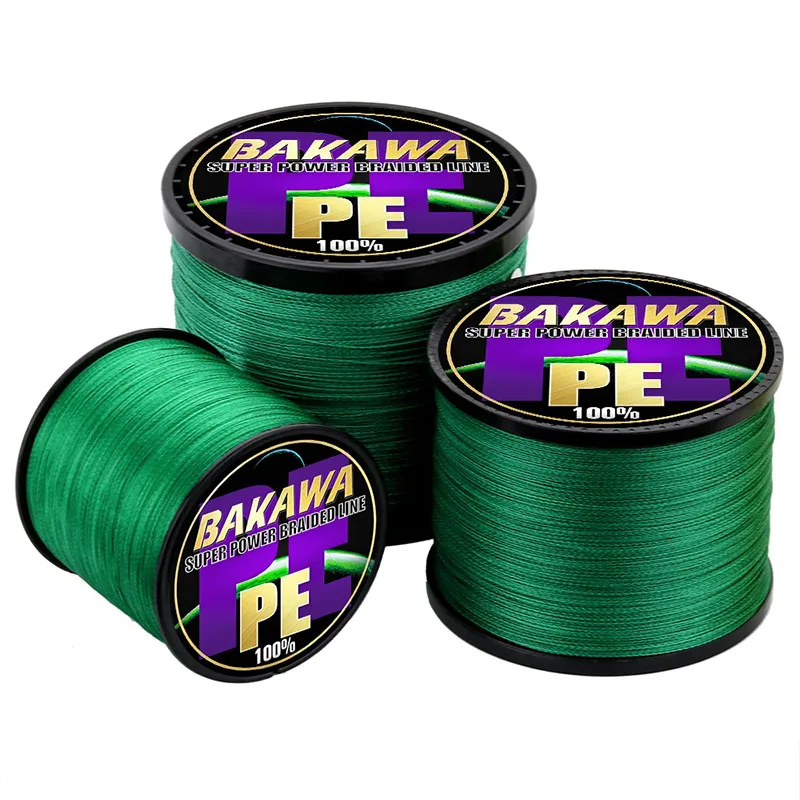 BAKAWA 9X Braid Fishing Line Super Strong 9 Strands Japanese Multifilament  Smooth PE Fly Carp Wire 300M 1000M 500M Tackle