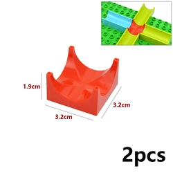 Giant Dinosaur-Themed Marble Run Slide Track with Large Building Blocks (Cross Slide)