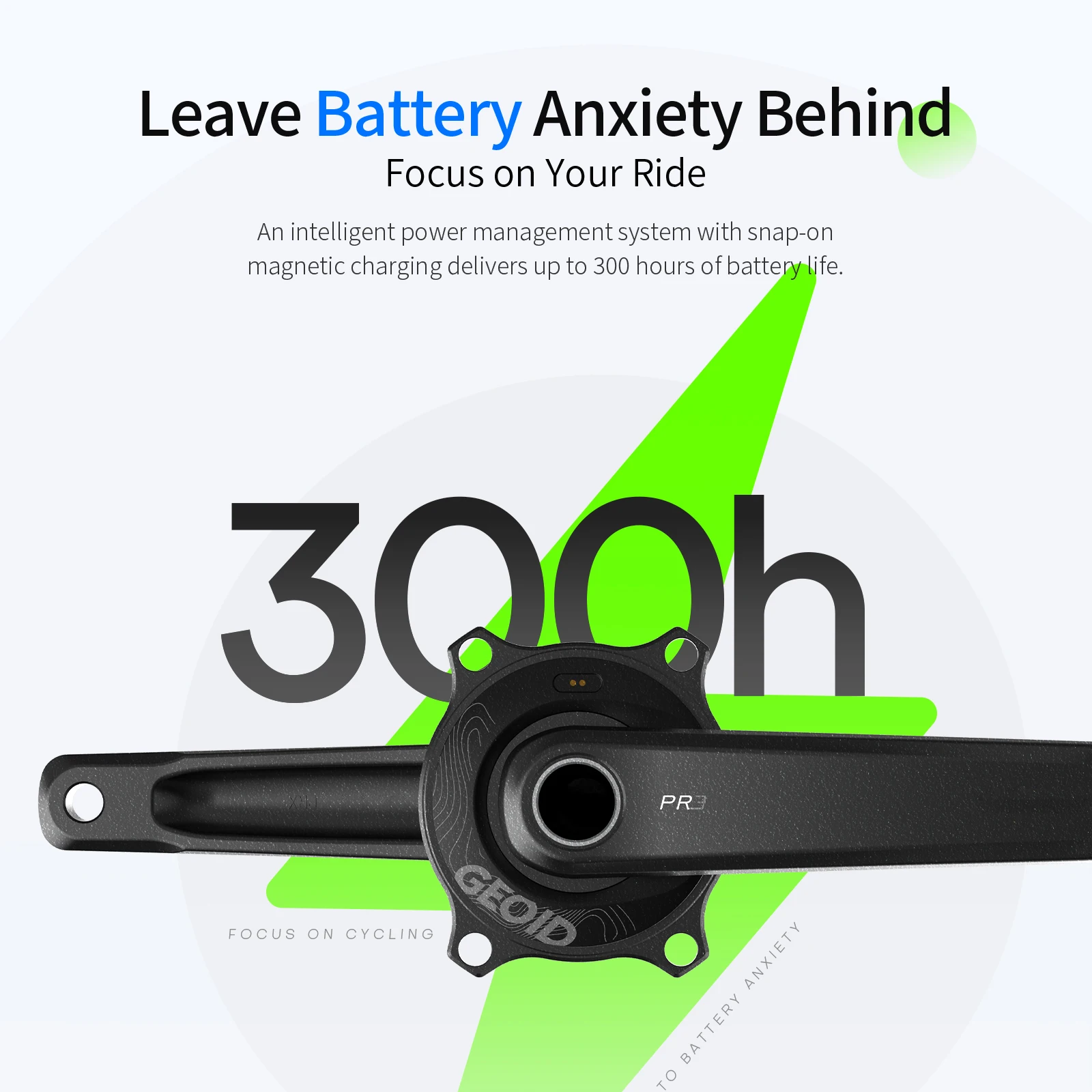 GEOID PM500 ベースバイクパワーメーター 4 ボルト 110BCD 24