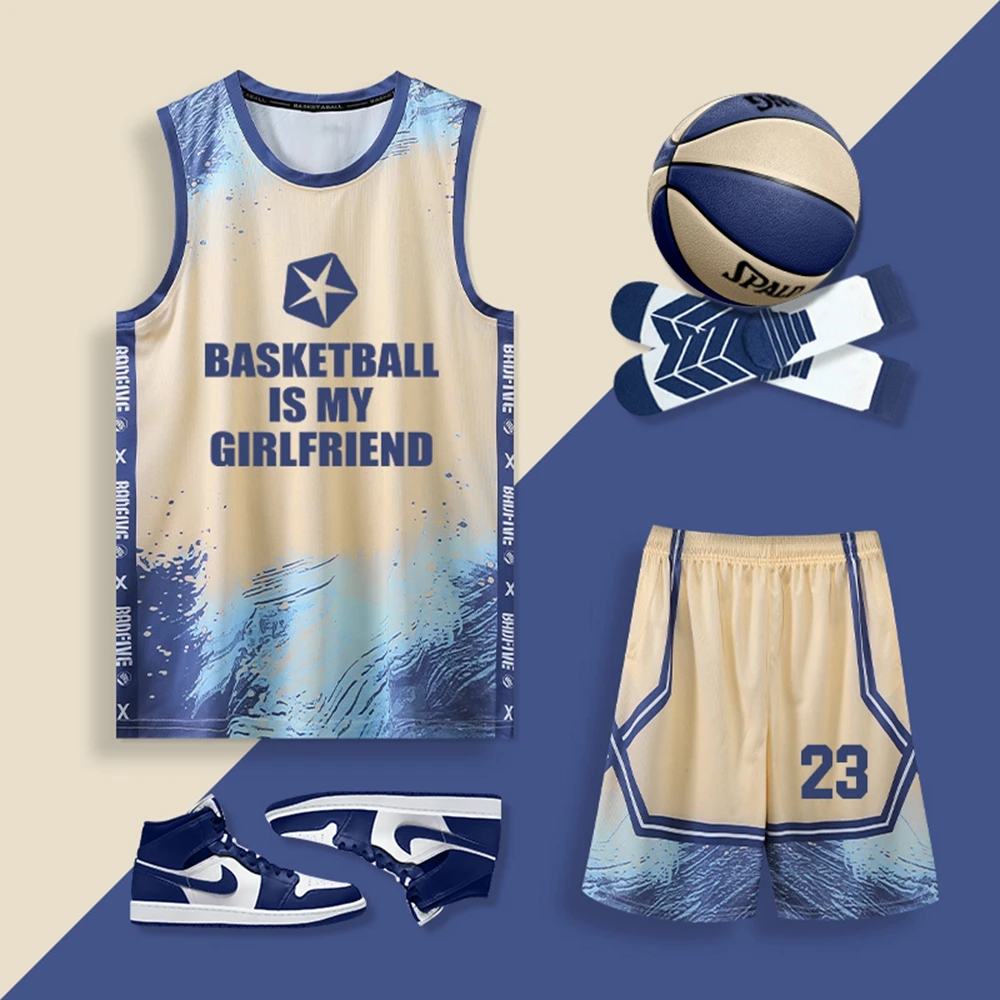 Free Custom Men'S Sleeveless Vest, Basketball Suit, Quick Drying Sports Jersey, Men'S Breathable And Comfortable Vest Set