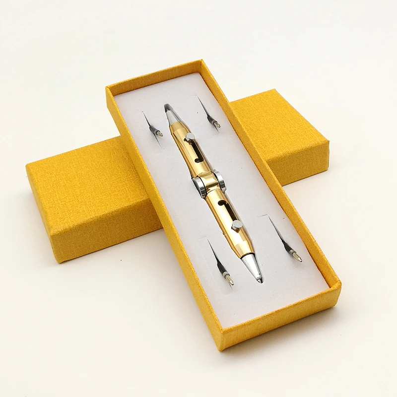 New Creative Metal Ballpoint Pens Fingertip gyro Decompression tools gift box