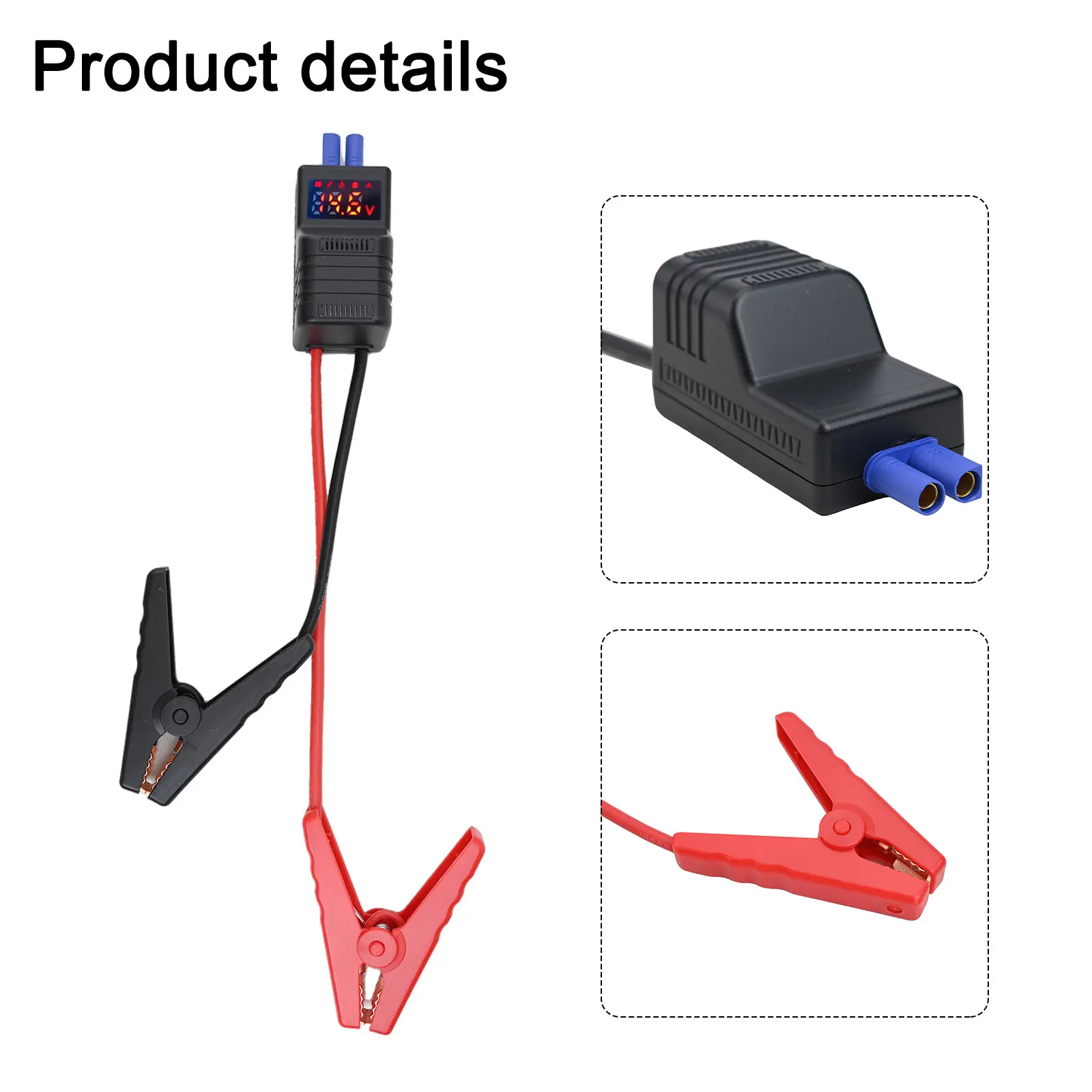 For Jump Starter Cables Battery Booster Clips Car Battery Cable Maintenance 12V Car Jump Cables