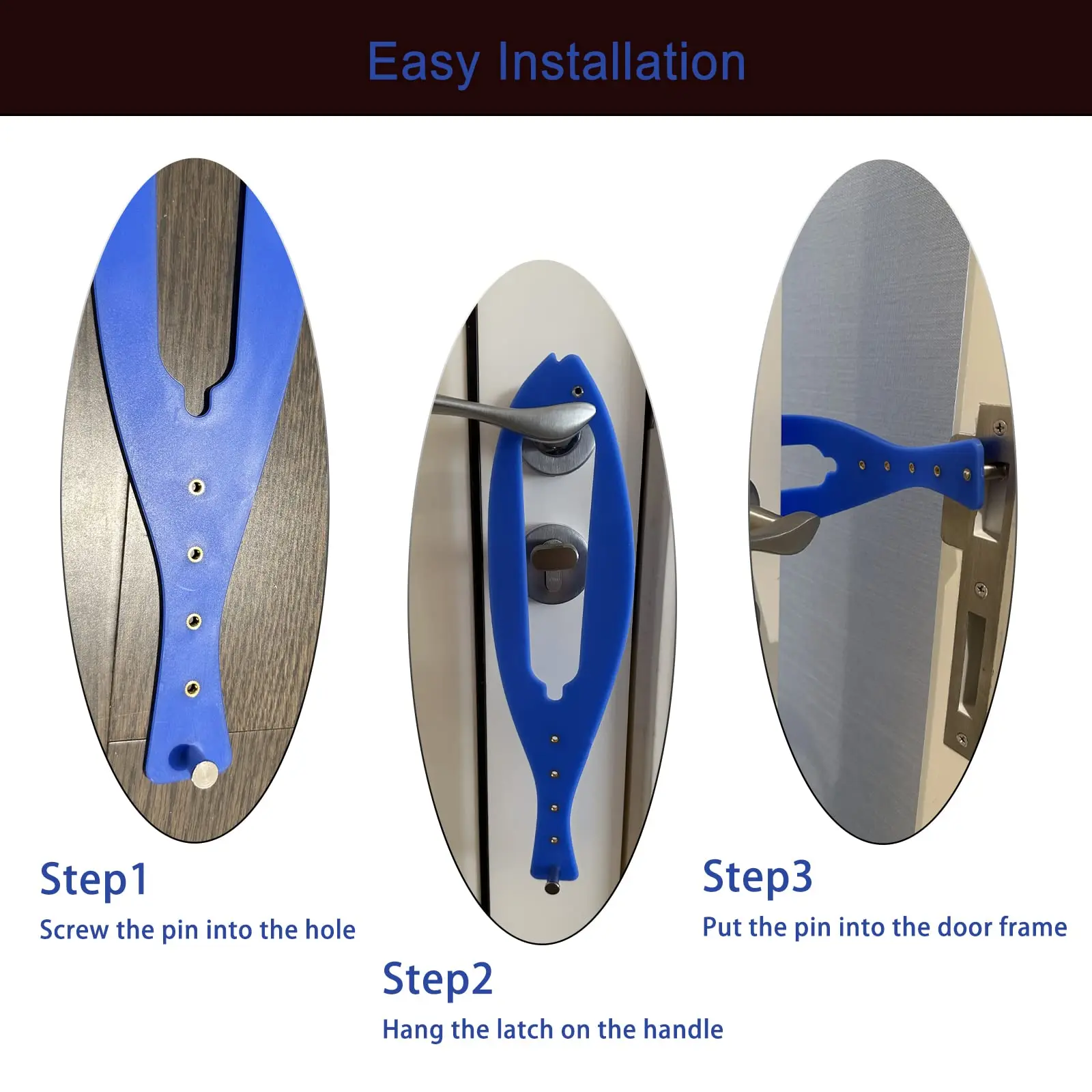 1 Pcs Cat Door Latch Adjustable Pet Door Holder Latch To Keep Dog Out of Litter Boxes and Food Flexible Dog Stopper Strap
