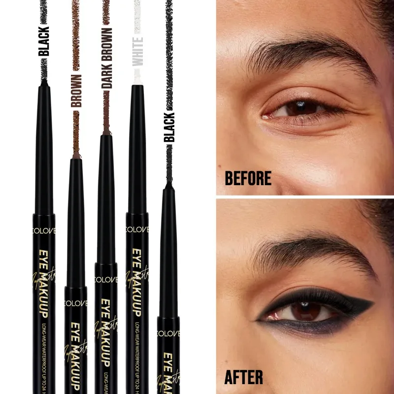 Cotton-tipped Eyeliner, Waterproof Eyeliner, Eyeliner and Eyeshadow, Easy To Apply, Anti-smudge, Long-lasting, Eye Cosmetics 5