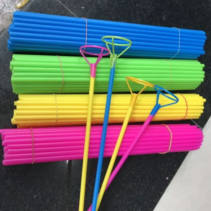 10 Sets 40cm Latex Balloon Stick White Foil Balloons Sticks with Cup DIY Wedding Birthday Party Christmas Decoration Accessories