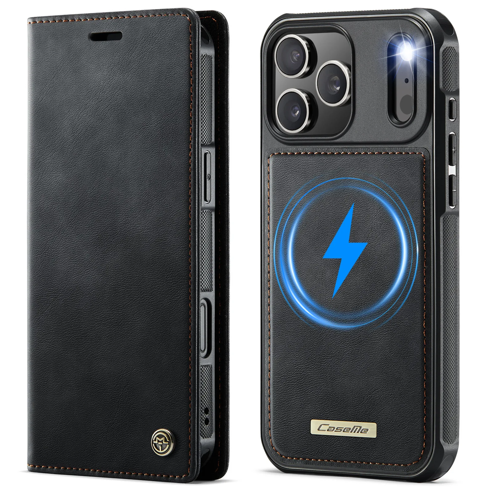 Premium Detachable Magnetic Leather Phone Wallet and Card Holder Case