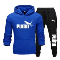 Nouveaux ensembles de vêtements de sport décontractés pour hommes, sweat-shirts à capuche et pantalons décontractés pour l'automne et l'hiver, jogging de plein air, mode sportive décontractée 3