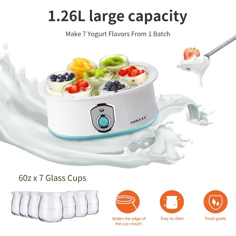 2304Automatic Convenient Seperate 8 Cups Yogurt Maker Machine