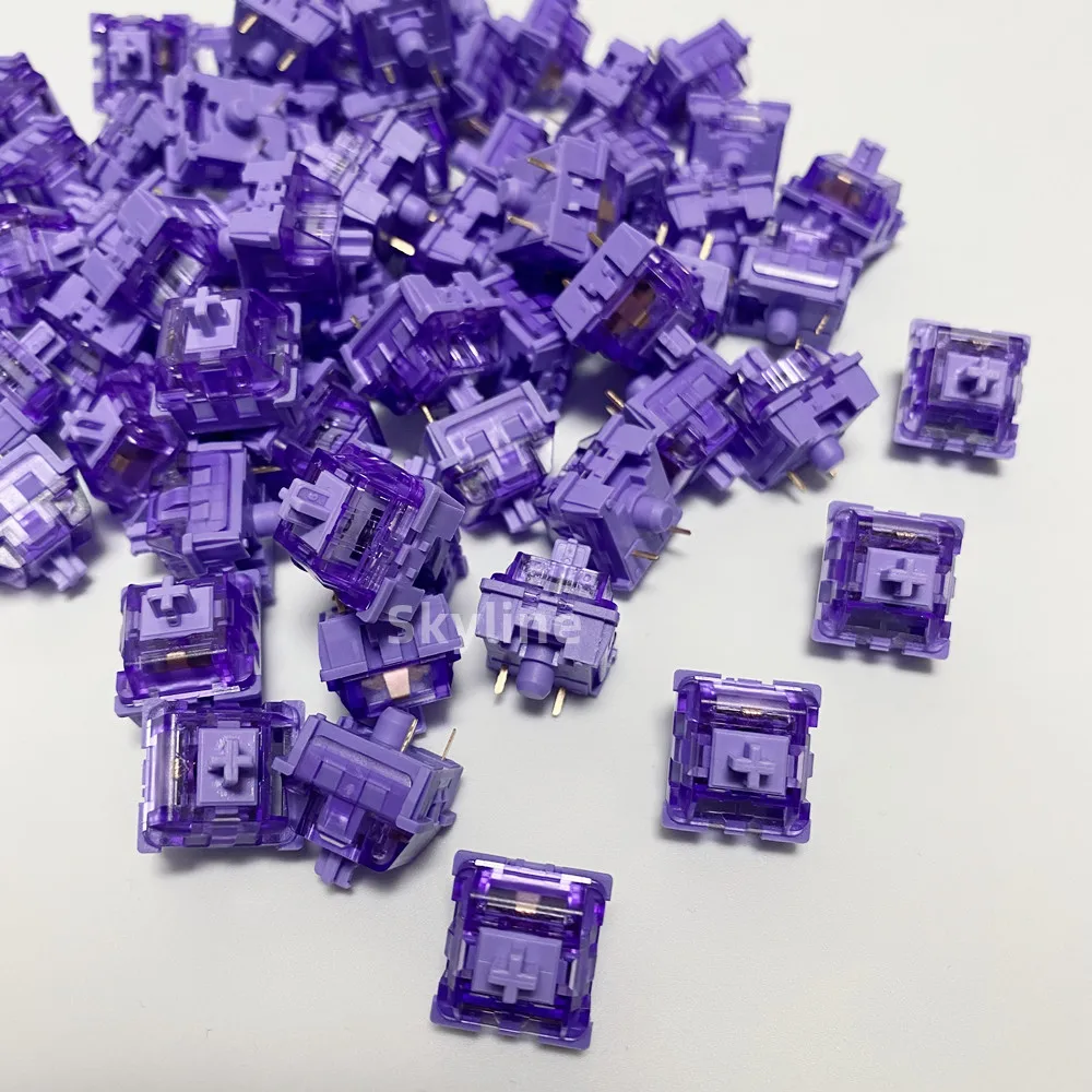KTT Purple Switches Tactile switch for mechanical keyboard DIY (3Pin）